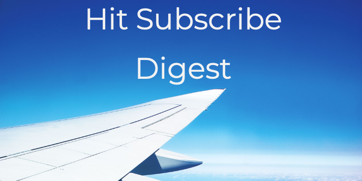 Hit Subscribe Digest_ Vacation With Us Looking out of the plane window on vacation