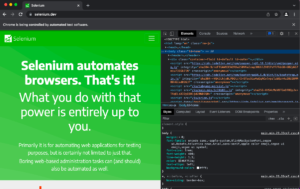 selenium automates browsers